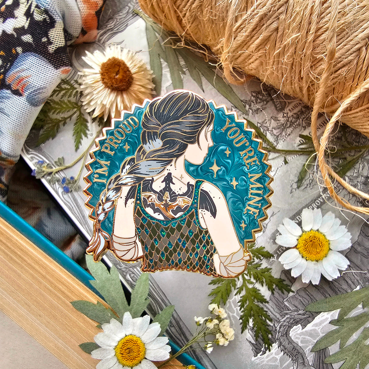 Officially Licensed Fourth Wing Enamel Pin | Violet & Andarna - The ...