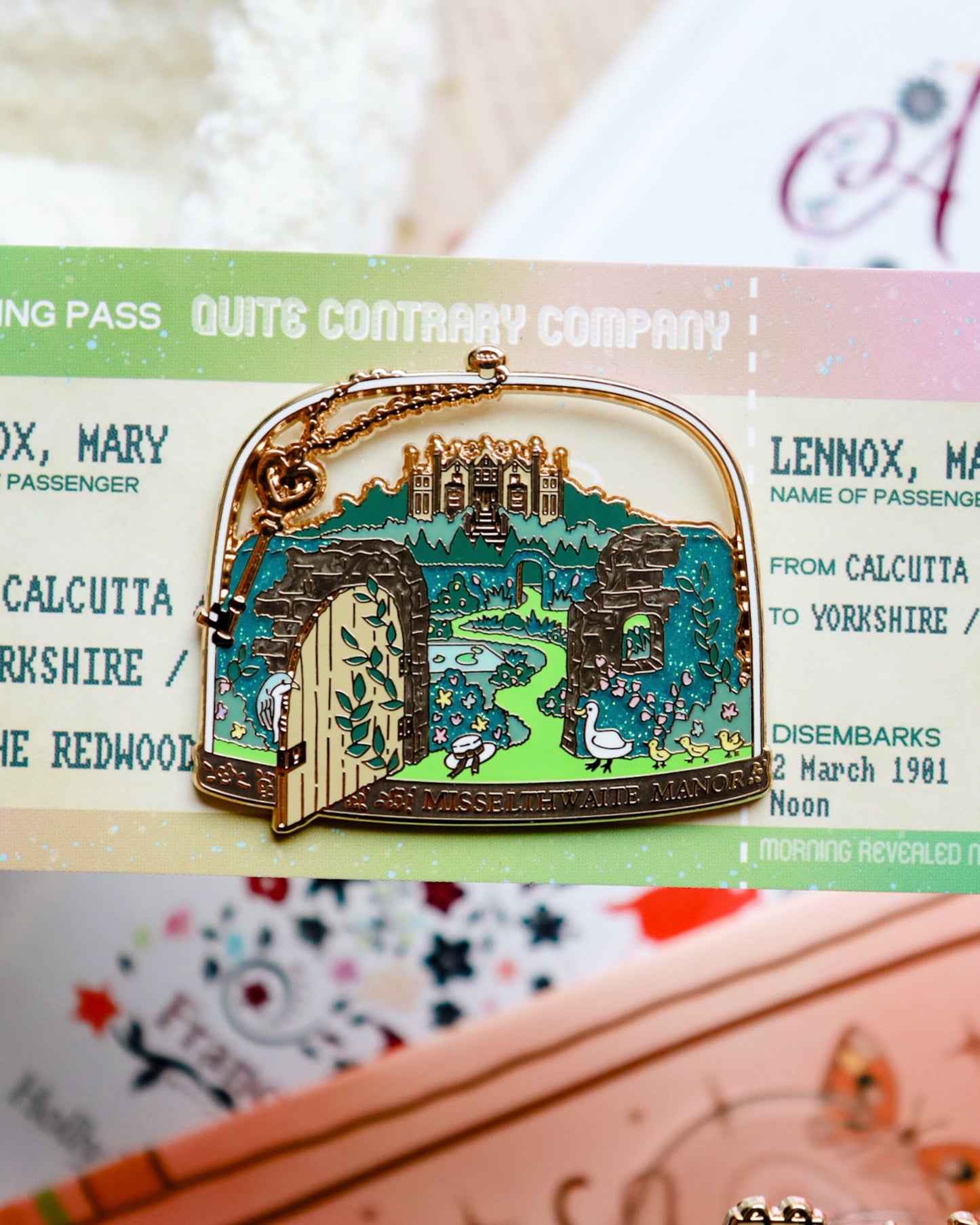 Location Terrarium Pin | The Secret Garden