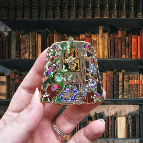 Officially Licensed Location Terrarium Pin | Nathaniel Thorn's Study