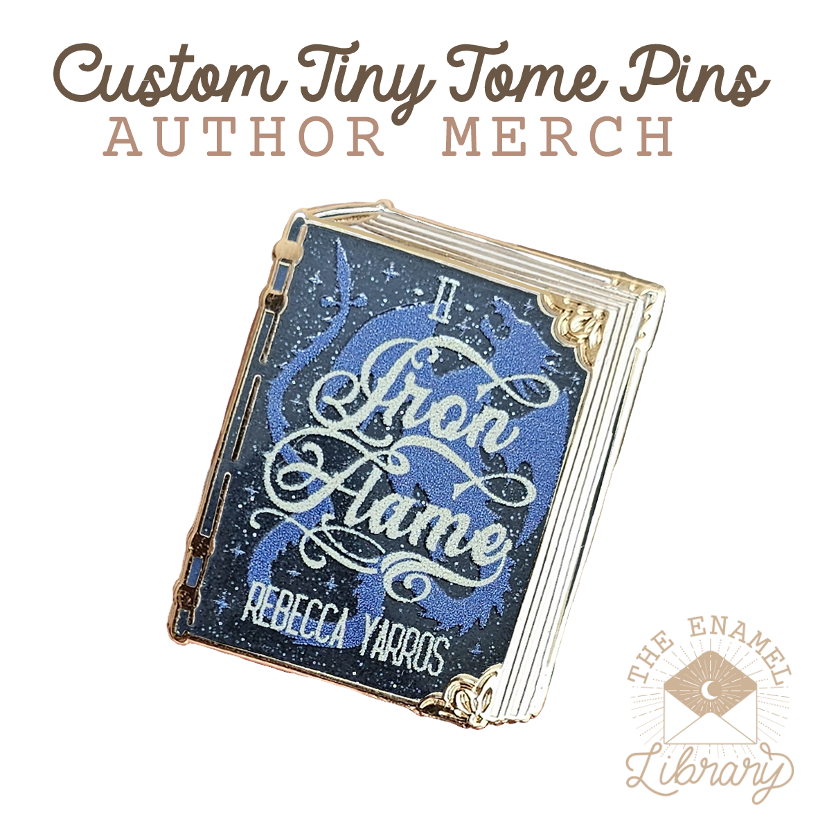 Custom Tiny Tome Mini-Pins | Your Novel