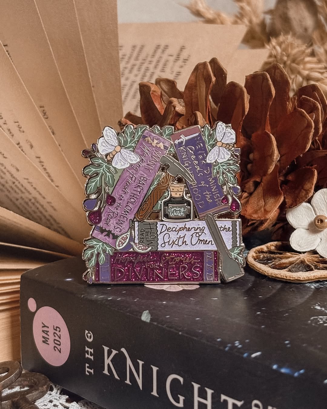 Officially Licensed The Knight and the Moth Shelfie Pin