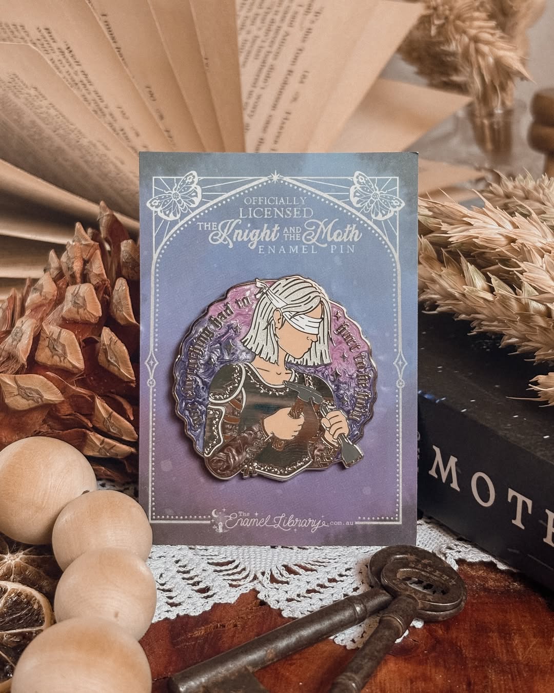 Officially Licensed The Knight and the Moth Enamel Pin | Sybil