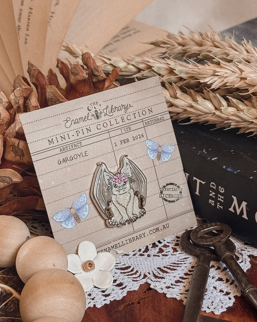 Officially Licensed The Knight and the Moth Mini-Pins | Gargoyles