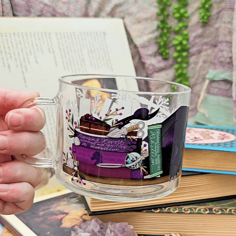 Officially Licensed Fourth Wing Oversized Glass Mug | Rebellion