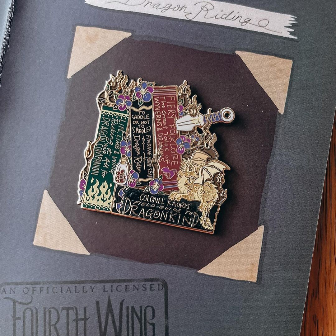 Officially Licensed Fourth Wing Shelfie Pin | Dragon Riding