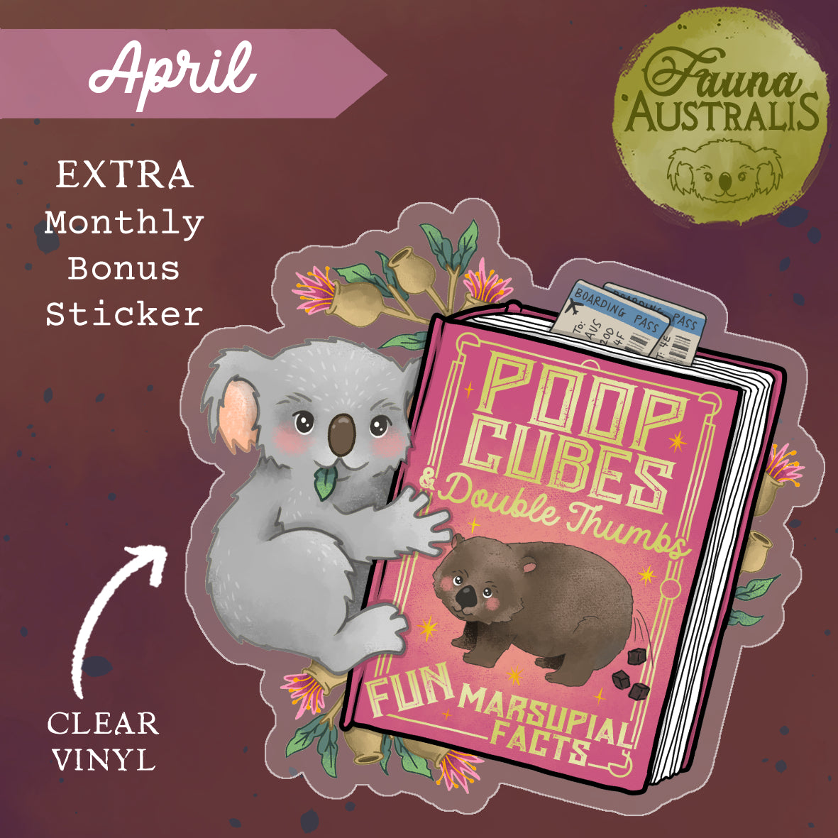 Bonus Monthly Vinyl Sticker | Subscribe