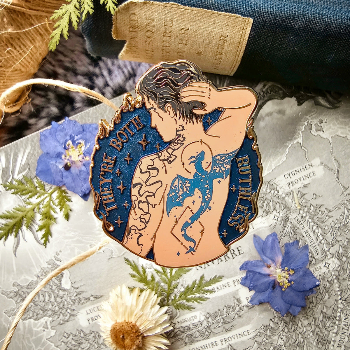 Officially Licensed Fourth Wing Enamel Pin | Xaden & Sgaeyl