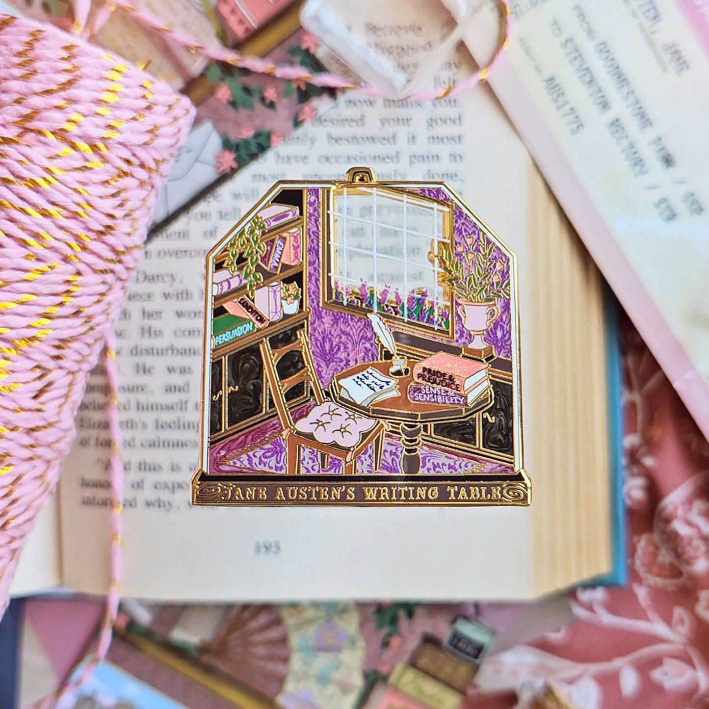 Location Terrarium Pin | Jane Austen's Writing Desk