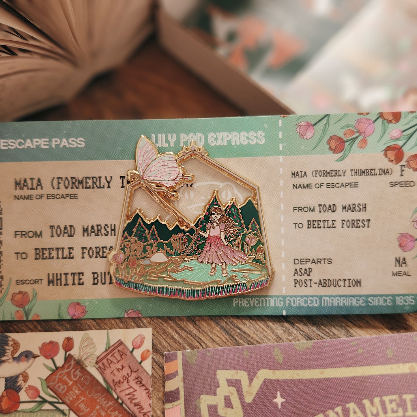 Location Terrarium Pin | Thumbelina