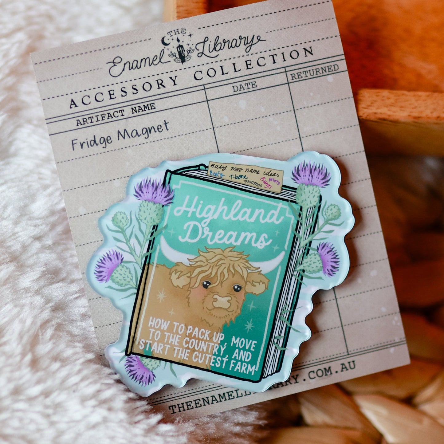 Acrylic Fridge Magnet | Highland Dreams