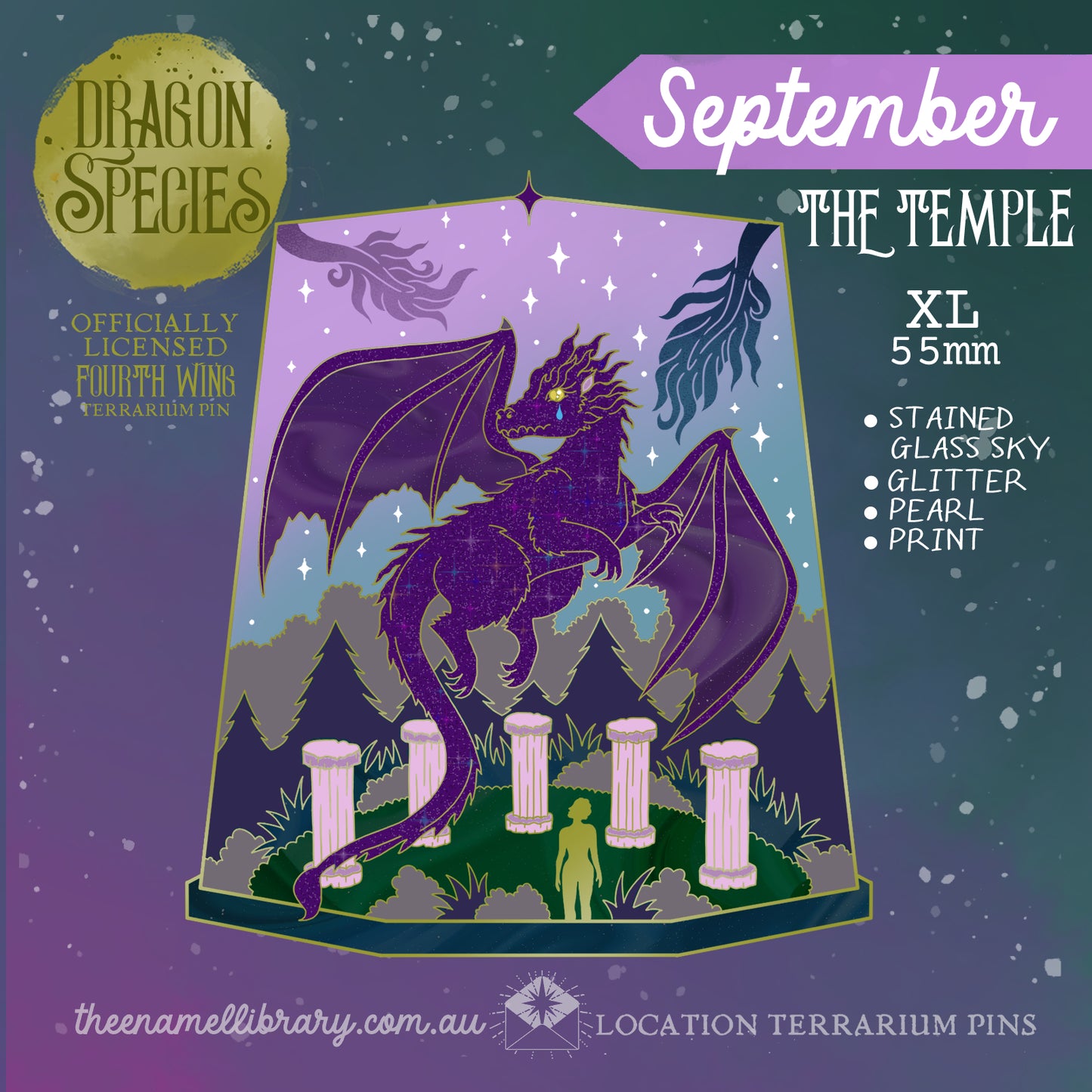 Monthly Location Terrarium Pin | One-Time Purchase