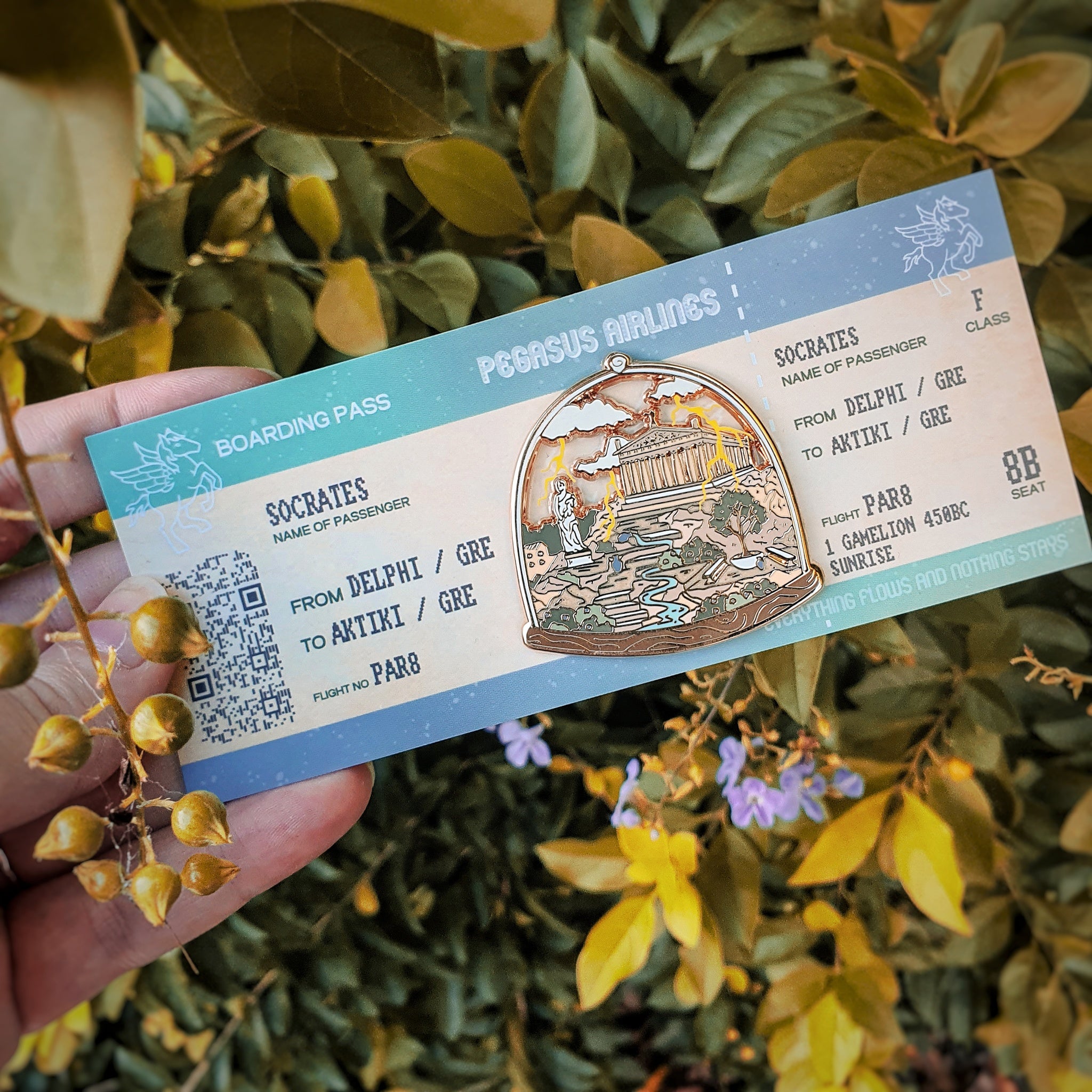 Location Terrarium Pin The Parthenon – The Enamel Library