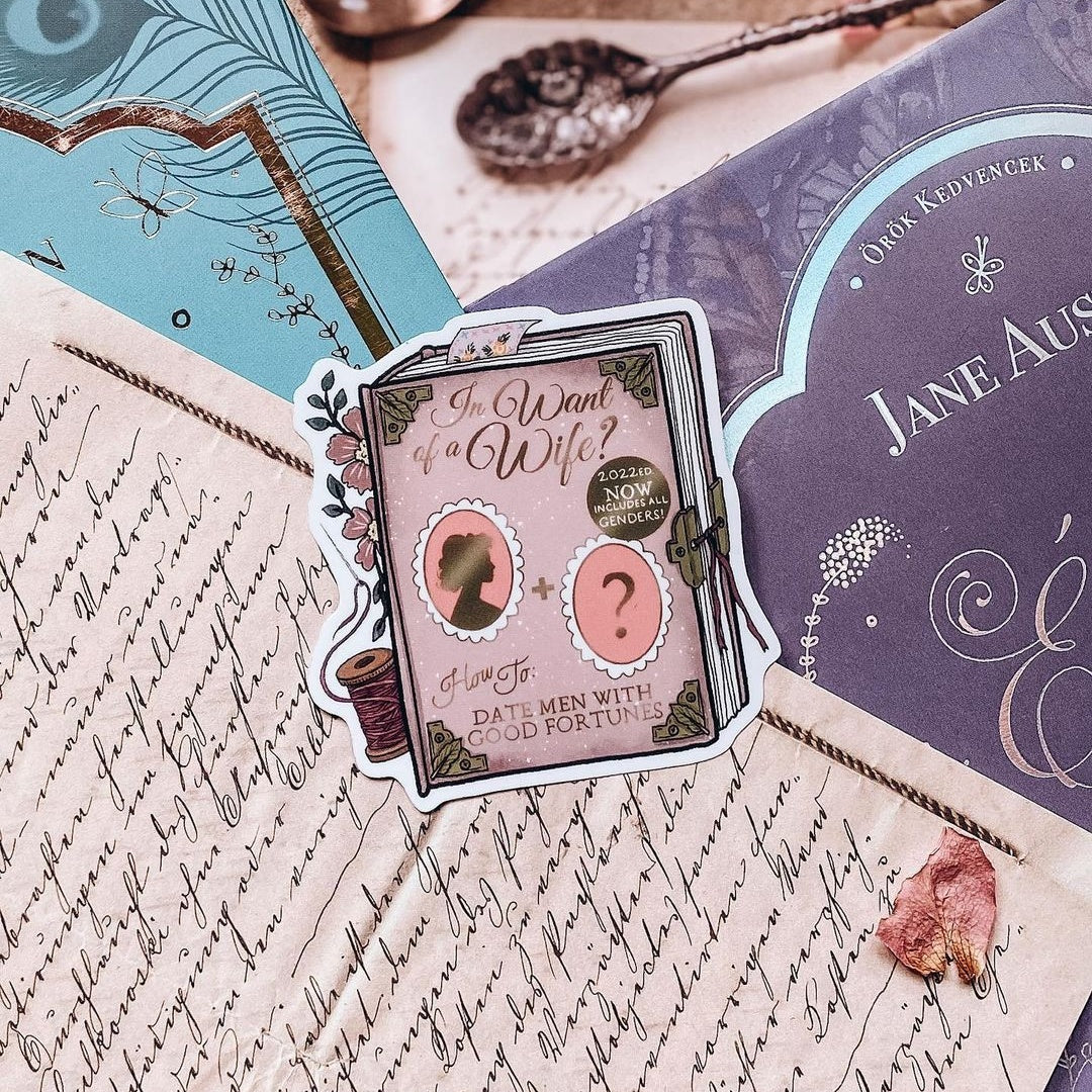 May Vinyl Sticker | In Want of a Wife?