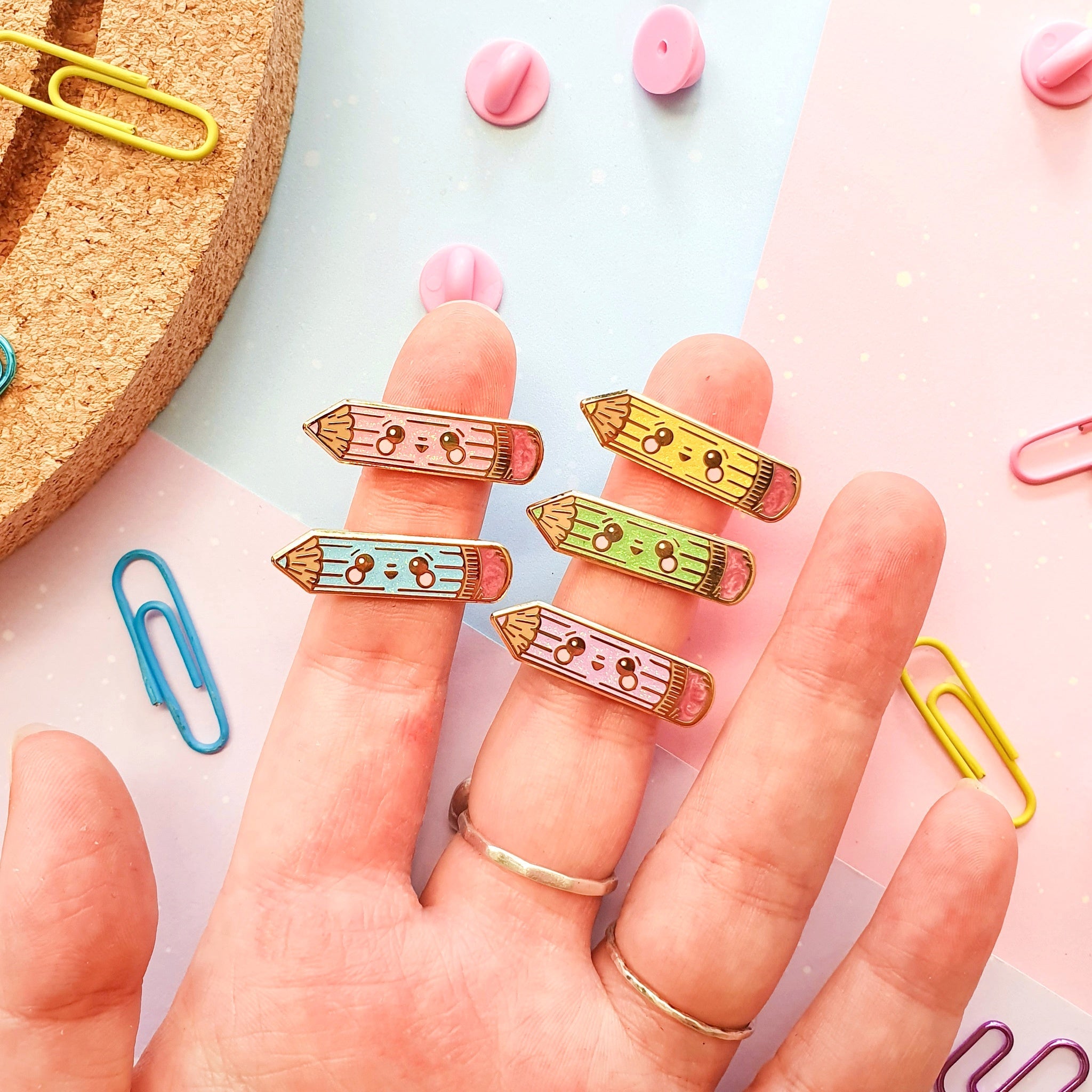 Tiny Pencil Mini-Pin – The Enamel Library
