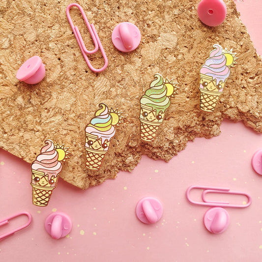 Sunny Soft Serve Mini-Pin