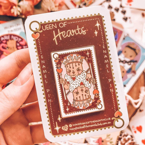 Mandrake Pin | The Queen of Hearts