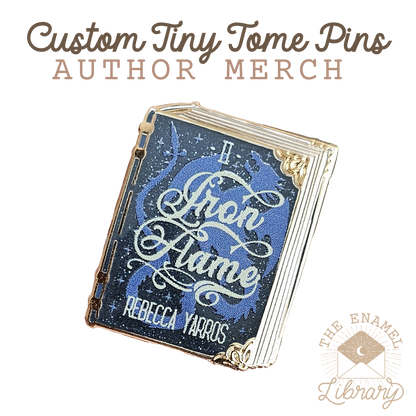 Custom Tiny Tome Mini-Pins | Your Novel