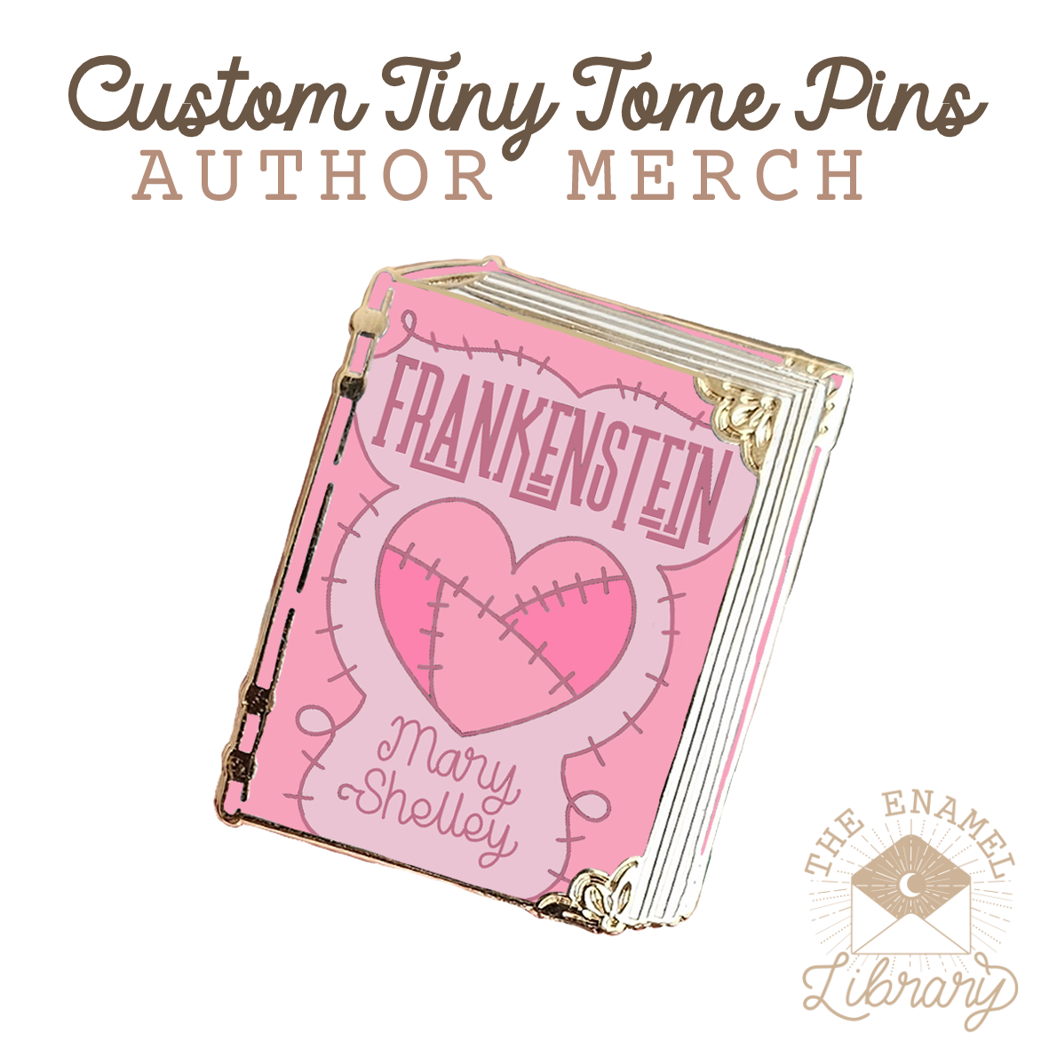 Custom Tiny Tome Mini-Pins | Your Novel
