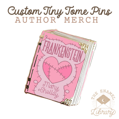 Custom Tiny Tome Mini-Pins | Your Novel