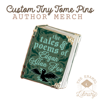 Custom Tiny Tome Mini-Pins | Your Novel
