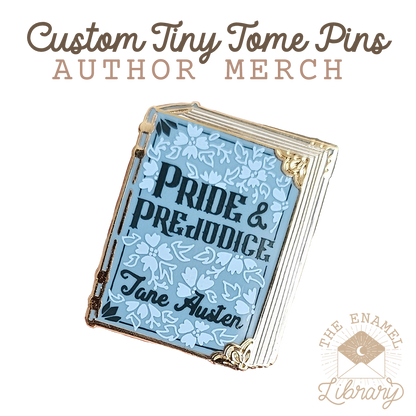 Custom Tiny Tome Mini-Pins | Your Novel