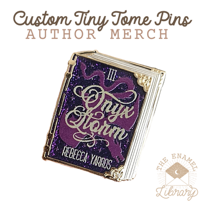 Custom Tiny Tome Mini-Pins | Your Novel