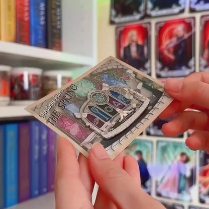 Officially Licensed The Knight and the Moth Location Terrarium Pin | Aisling Cathedral Spring