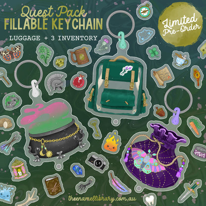 Quest Pack Keychain | Choose 3 Inventory Supplies