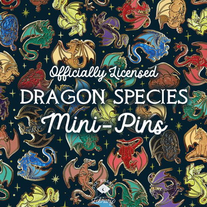 Officially Licensed Fourth Wing Mini-Pin | Dragon Species