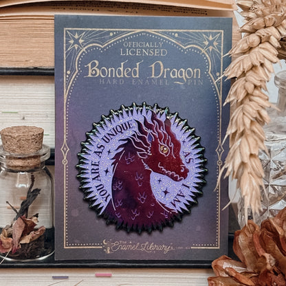 Officially Licensed Fourth Wing Enamel Pin | Iridescent Andarna