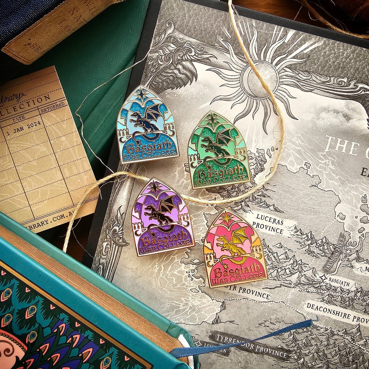 Officially Licensed Fourth Wing Mini-Pin | Basgiath College Crest