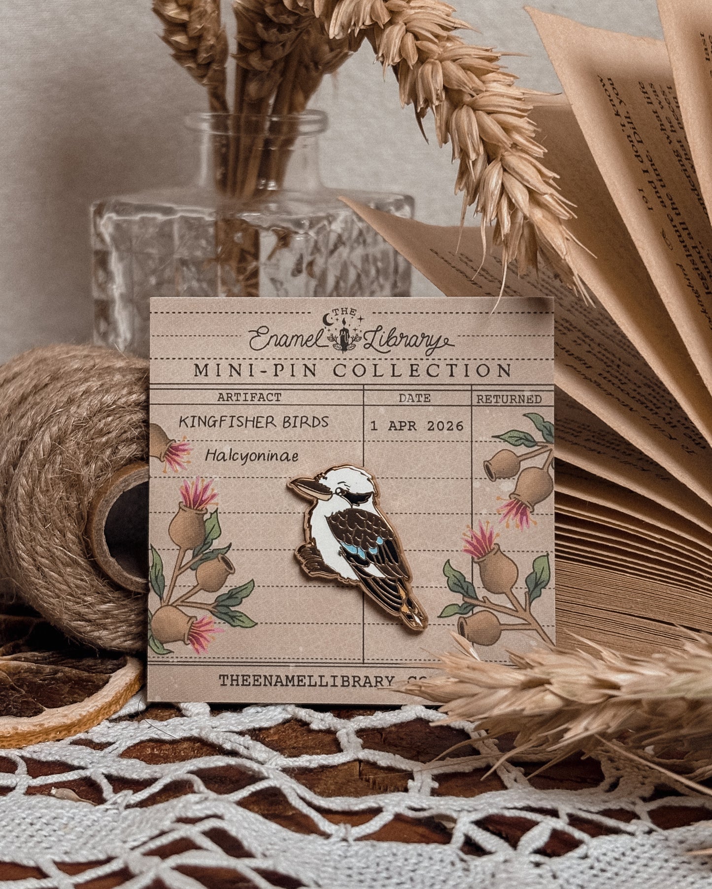 Kookaburra & Kingfisher Family Mini-Pins