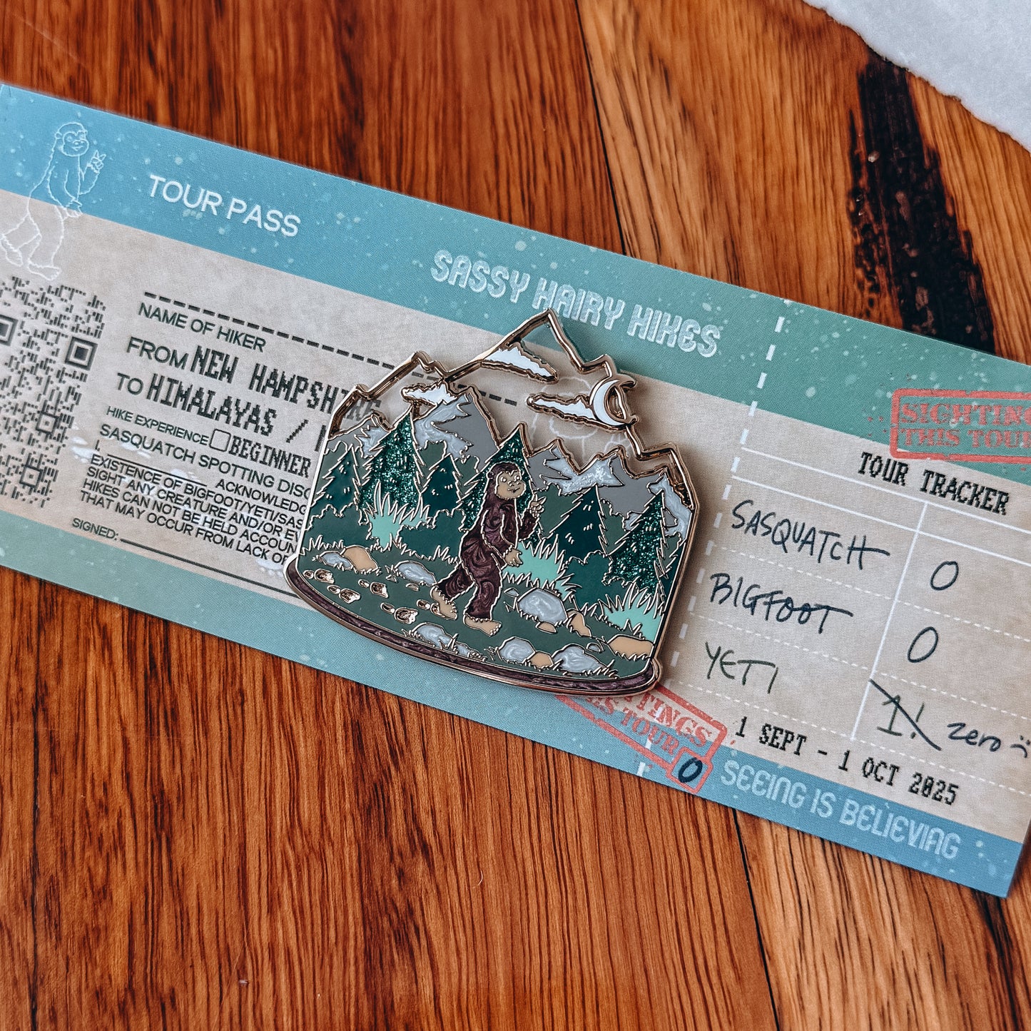 Location Terrarium Pin | Bigfoot or Yeti