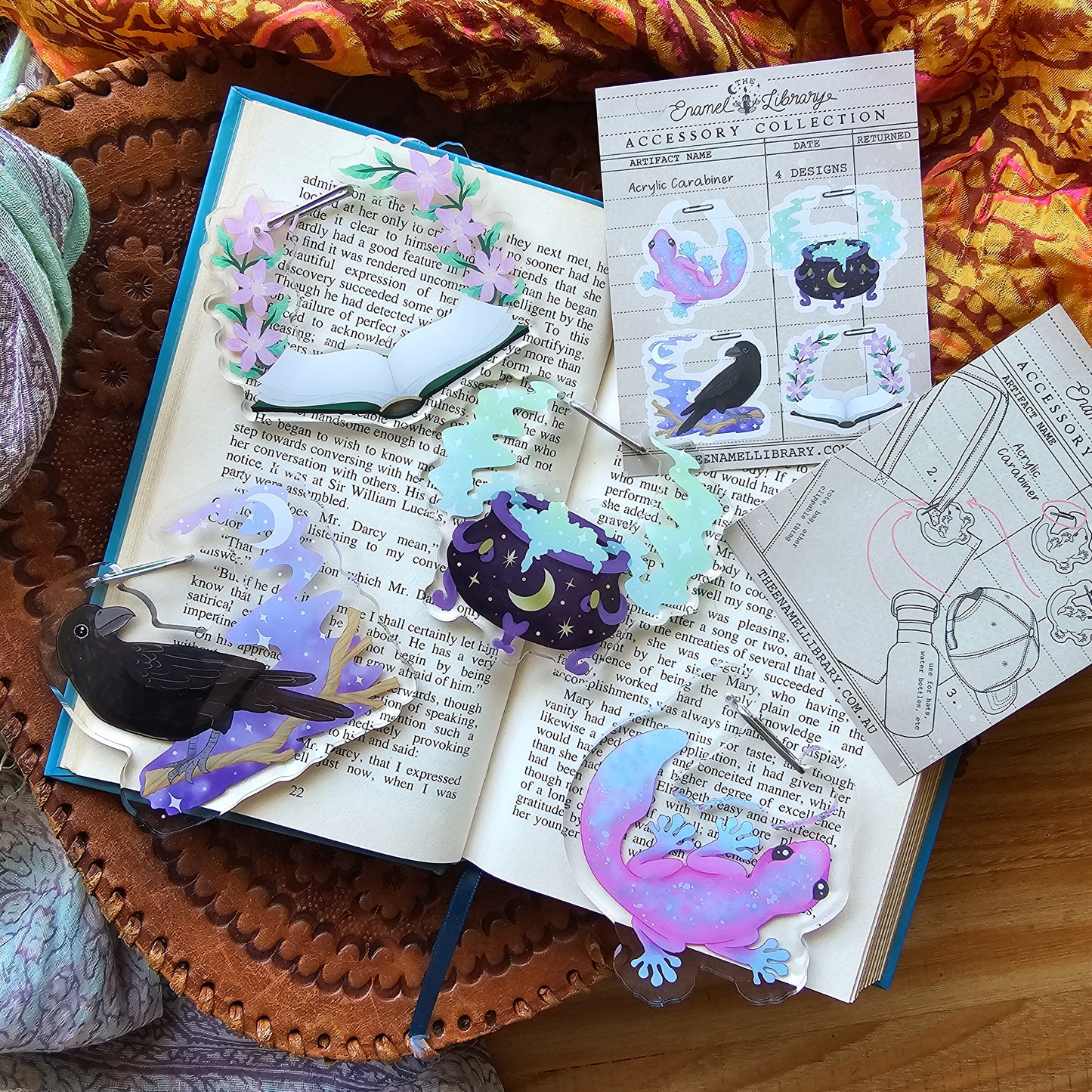 Acrylic Carabiner Clip | 4 Designs