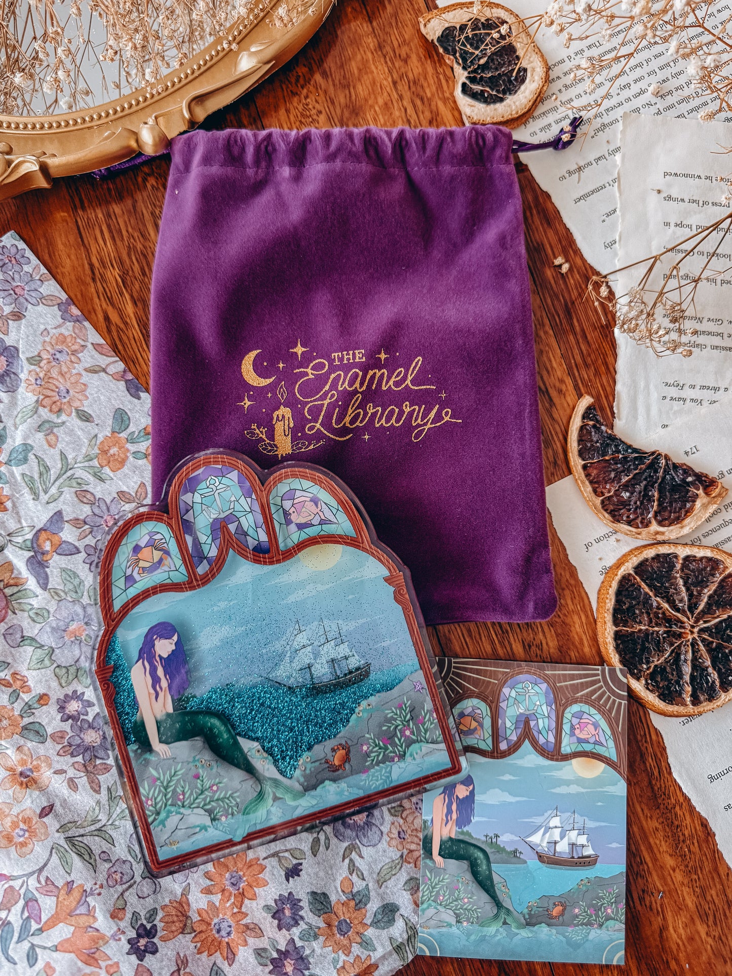 Acrylic Postcard | Mermaid Rock Pools