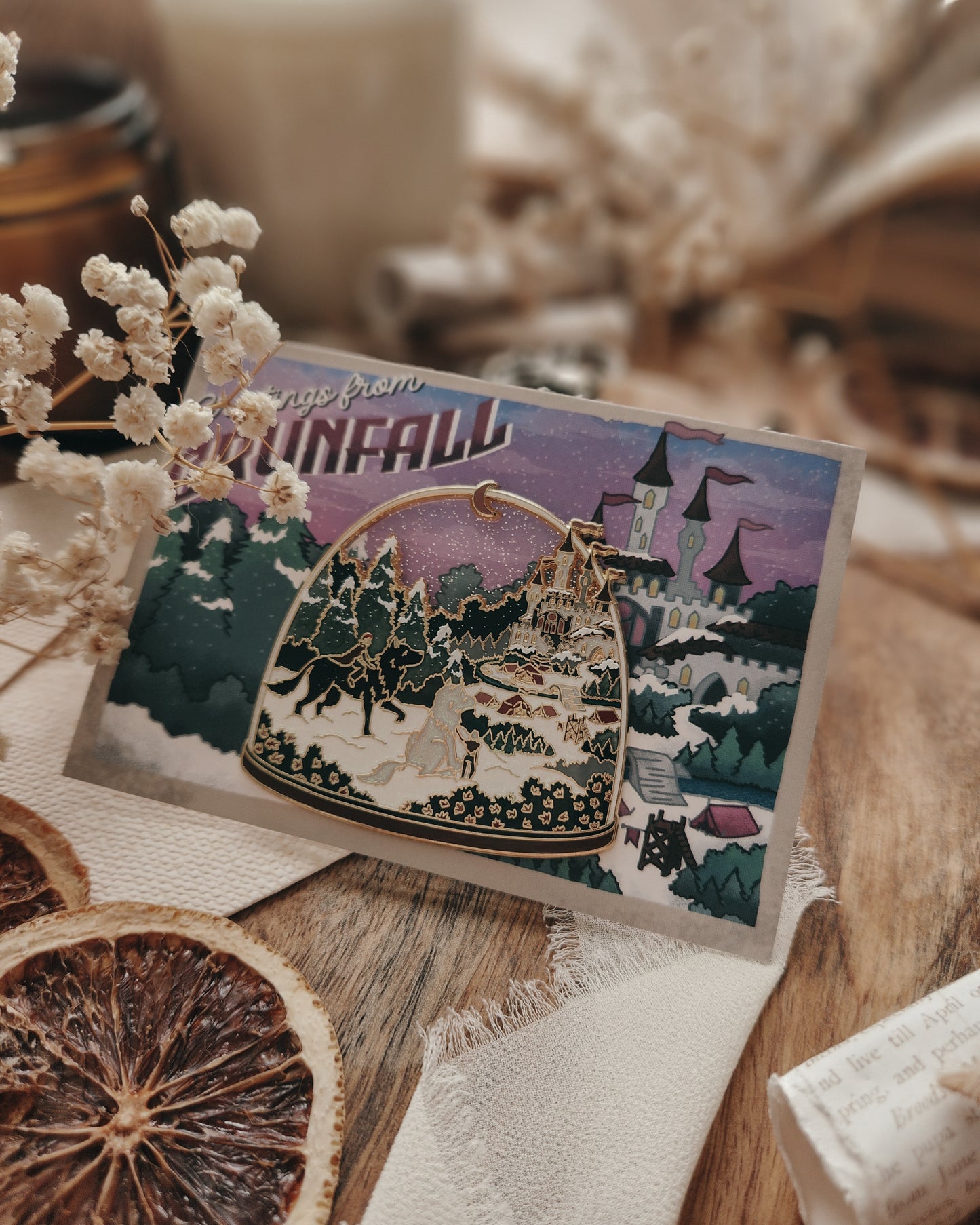 Officially Licensed Wolves of Ruin Terrarium Pin | Grunfall
