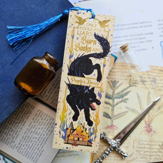 Officially Licensed Shield of Sparrows Tasseled Woodmark | Fools and Liars