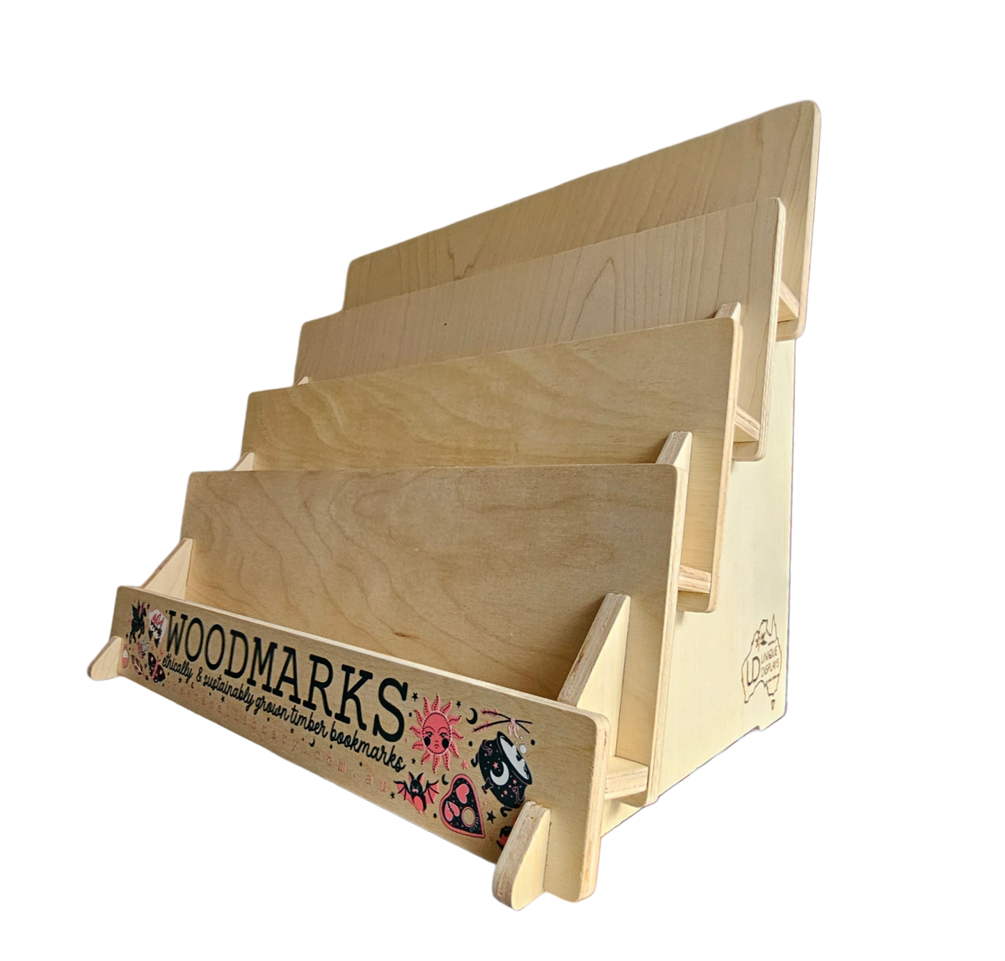 Timber Woodmark Display Stand