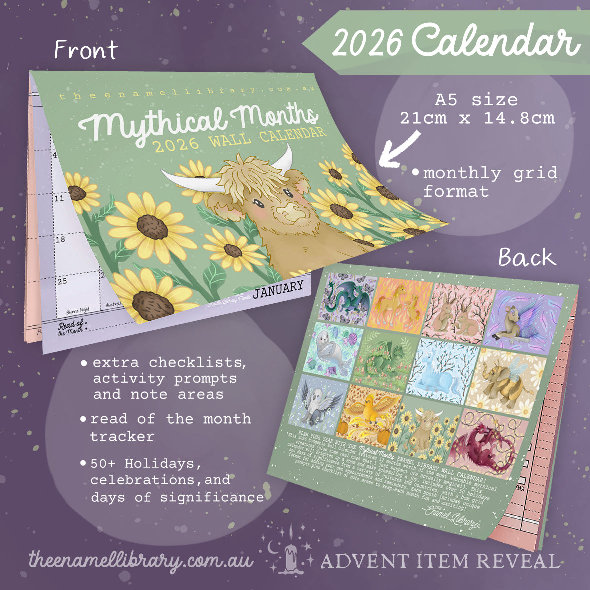 2026 Mythical Months Wall Calendar