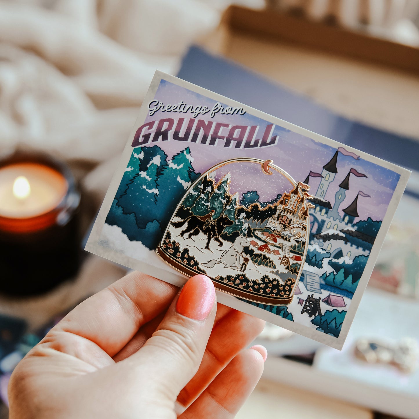 Officially Licensed Wolves of Ruin Terrarium Pin | Grunfall