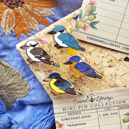 Kookaburra & Kingfisher Family Mini-Pins