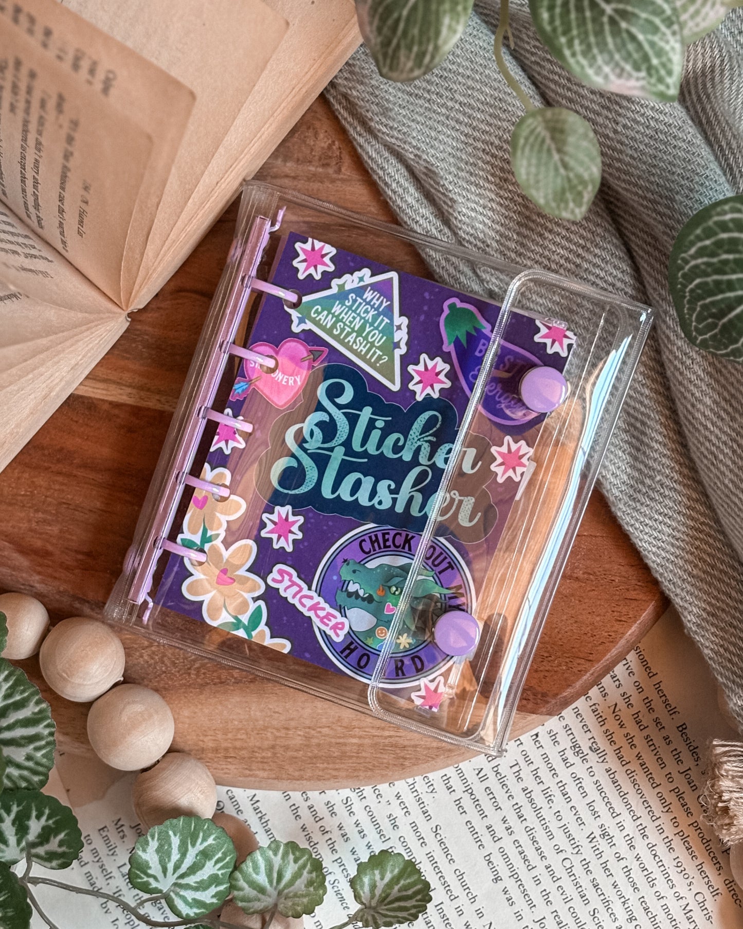 Sticker Stasher | Mini Binder with 5 Pocket Pages