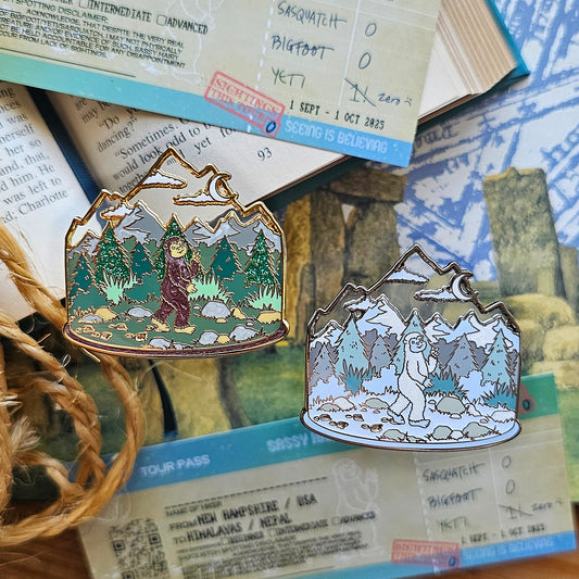 Location Terrarium Pin | Bigfoot or Yeti