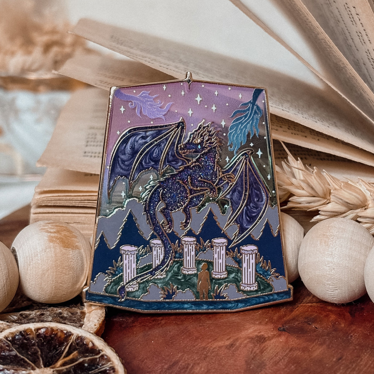 Officially Licensed Fourth Wing Terrarium Pin | The Temple