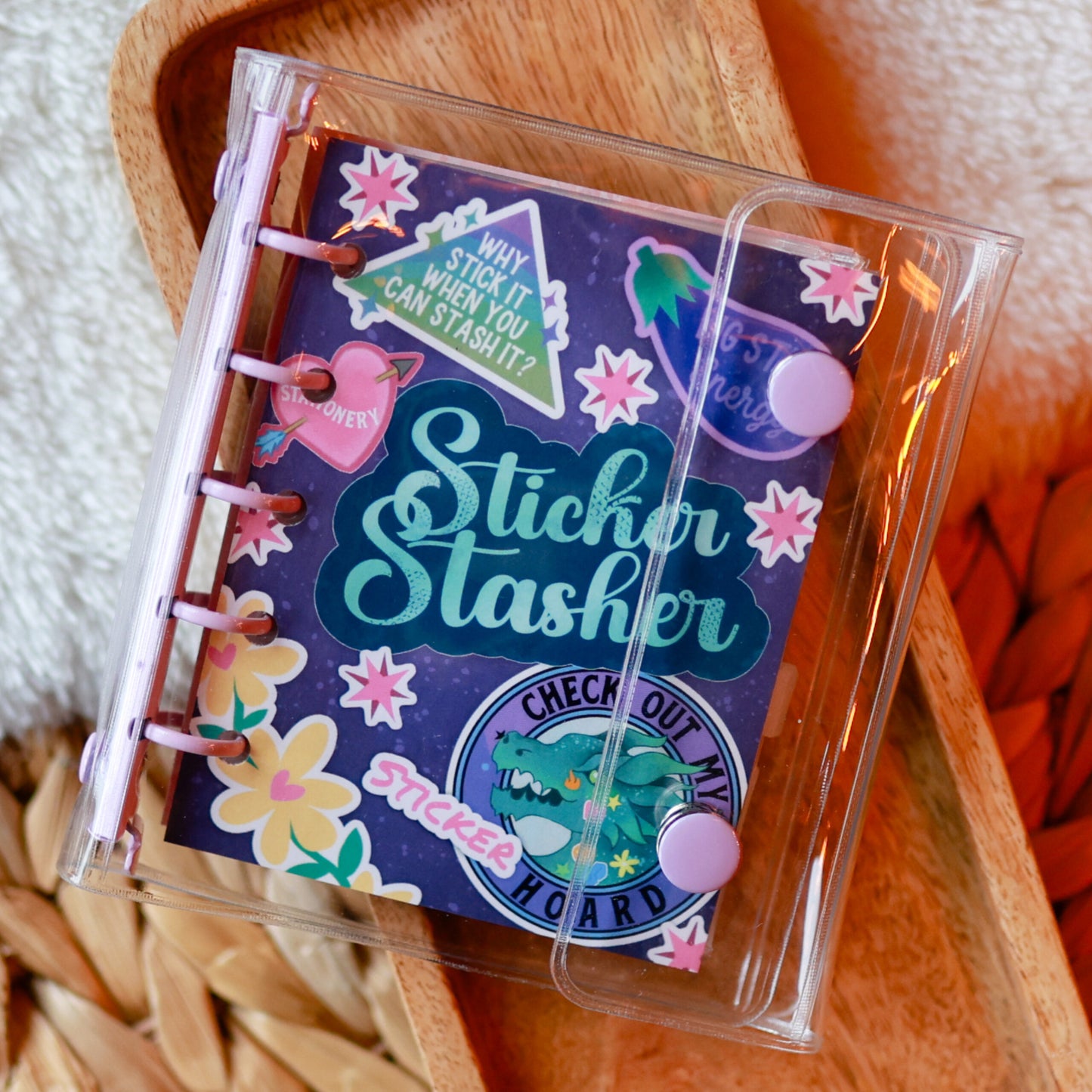 Sticker Stasher | Mini Binder with 5 Pocket Pages