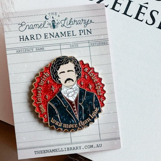 Character Enamel Pin | Edgar Allan Poe