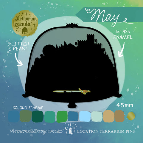 Monthly Location Terrarium Pin | One-Time Purchase