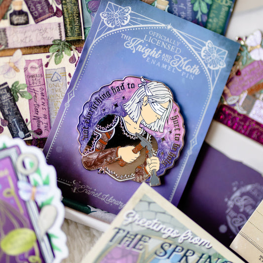 Officially Licensed The Knight and the Moth Enamel Pin | Sybil