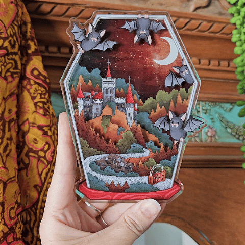 Acrylic Postcard | Dracula's Castle