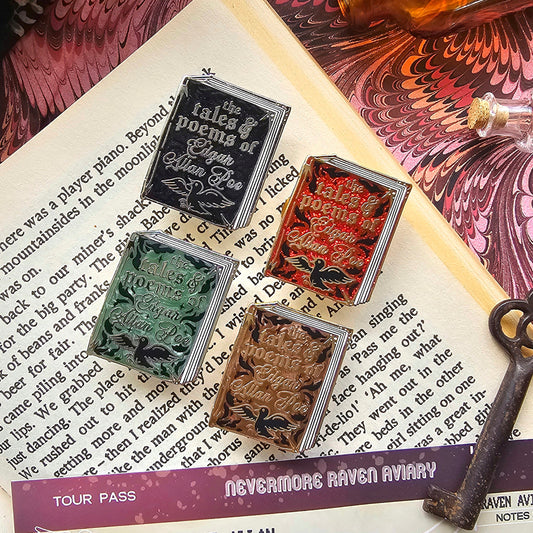 Edgar Allan Poe Tiny Tome Mini-Pin